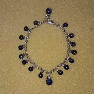 Blue goldstone bracelet